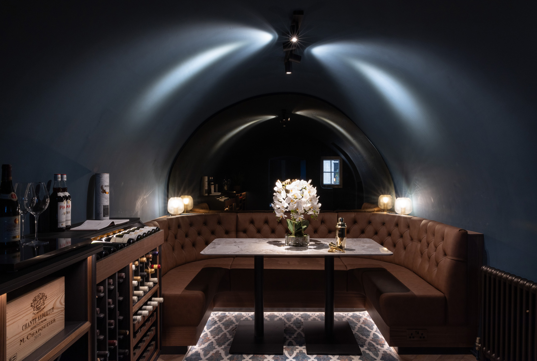 Vault 1 banquette seating